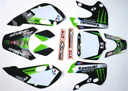 klx 110 02-09 Monster Energy Graphics only 2011 Kit